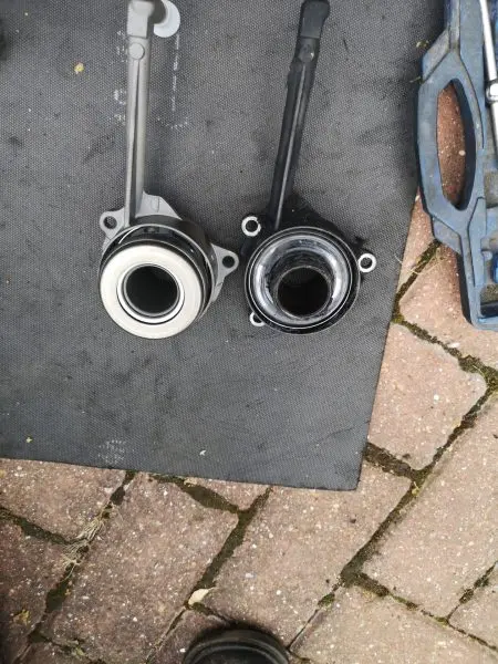 Engine bay parts exposed