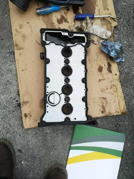 Gearbox on jack stand